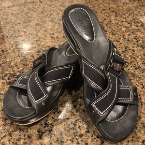 Cole Haan Nike Air Black Strap Sandals